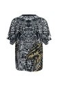 CAMISETA CUELLO V EQUIPO SOCCER REAL MADRID NEGRA Y BLANCA HOMBRE