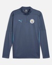 SET DEPORTIVO MANGA LARGA EQUIPO MANCHESTERS  COLOR GRIS CON FRANJA CELESTE AL COSTADO