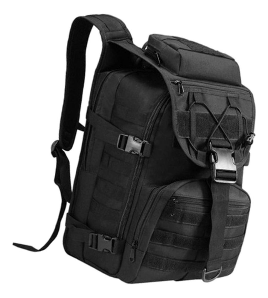 MOCHILA PECHERA CHALECO COLOR NEGRO