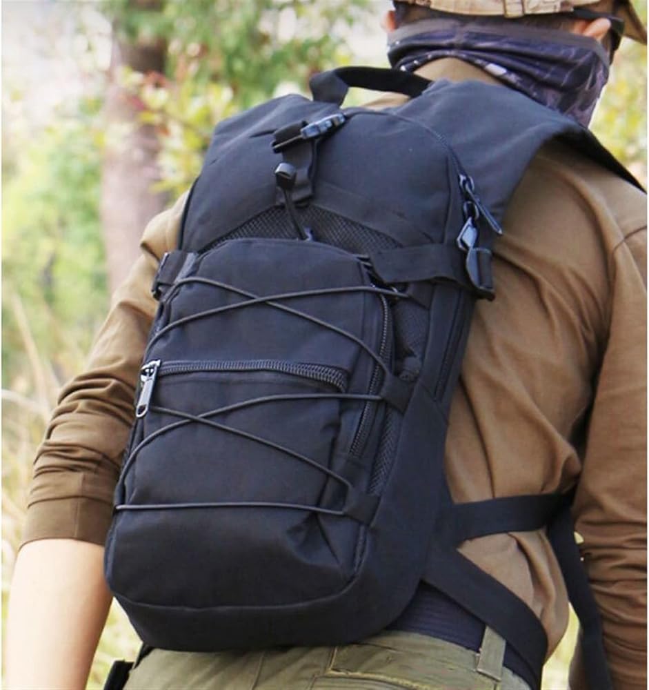 MOCHILA TACTICA MILITAR COLOR NEGRO