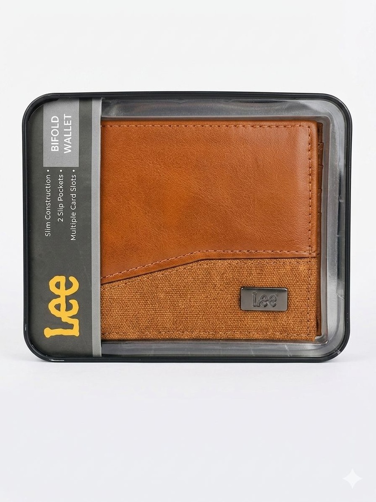 BILLETERA LEE BIFOLD WALLET COLOR CAFE CLARO