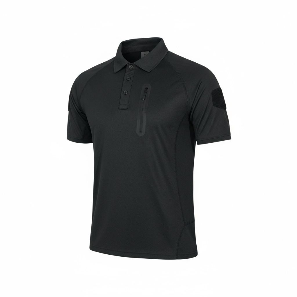 CAMISETA TIPO POLO CON SIPER AL FRENTE