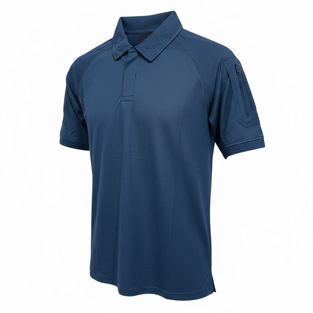 CAMISETA TIPO POLO CON SIPER EN LA MANGA