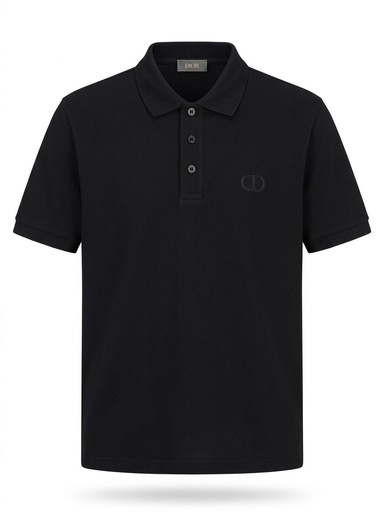 #4 CAMISA DIOR SPORT COLOR NEGRA LOGO CD NEGRI EN EL PECHO